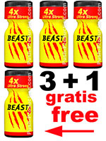 Poppers Beast Ultra Strong 3+1 gratuit