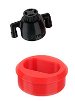 Insert Oval Pad & Small Cap for Banger Station - Rouge